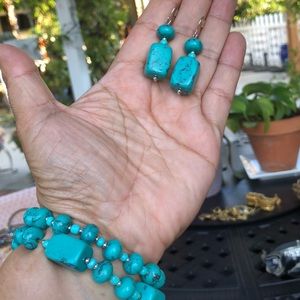 Bracelet and earrings